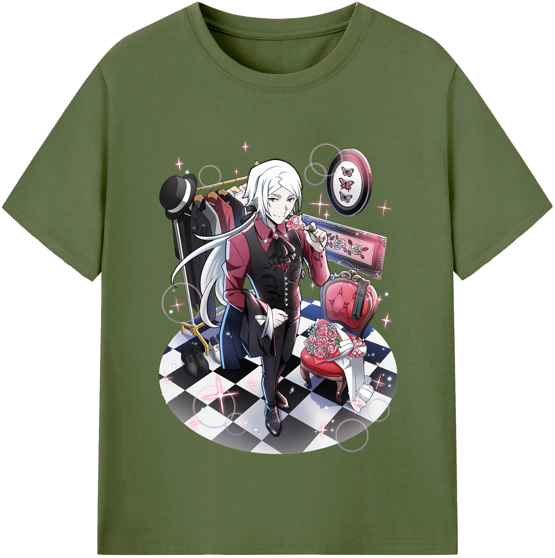 （画像用） 文豪ストレイドッグス Bungo Stray Dogs 綿100％半袖Tシャツ（フロントプリント）